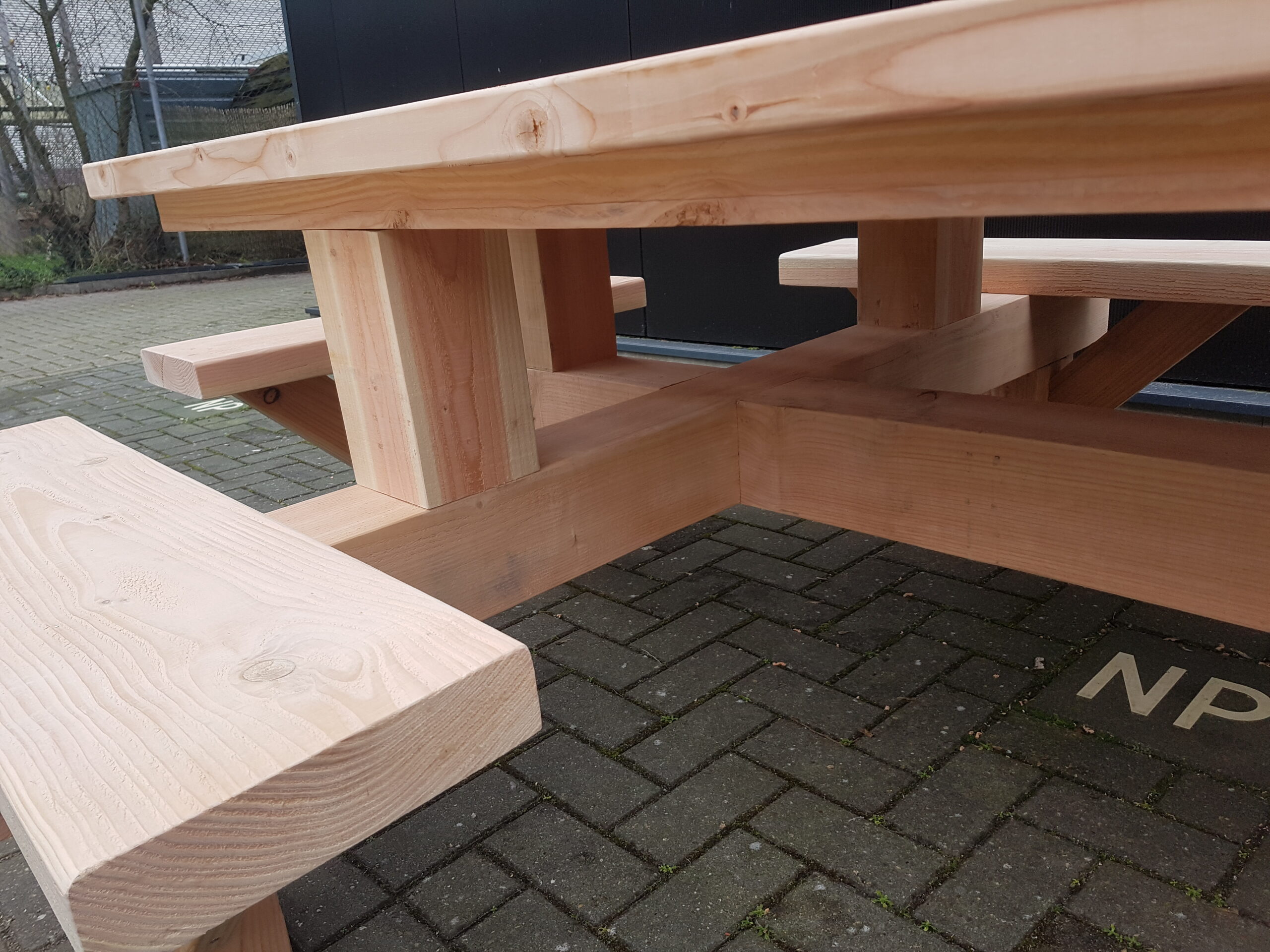Massief douglas 12 persoons picknicktafel - Afbeelding 4