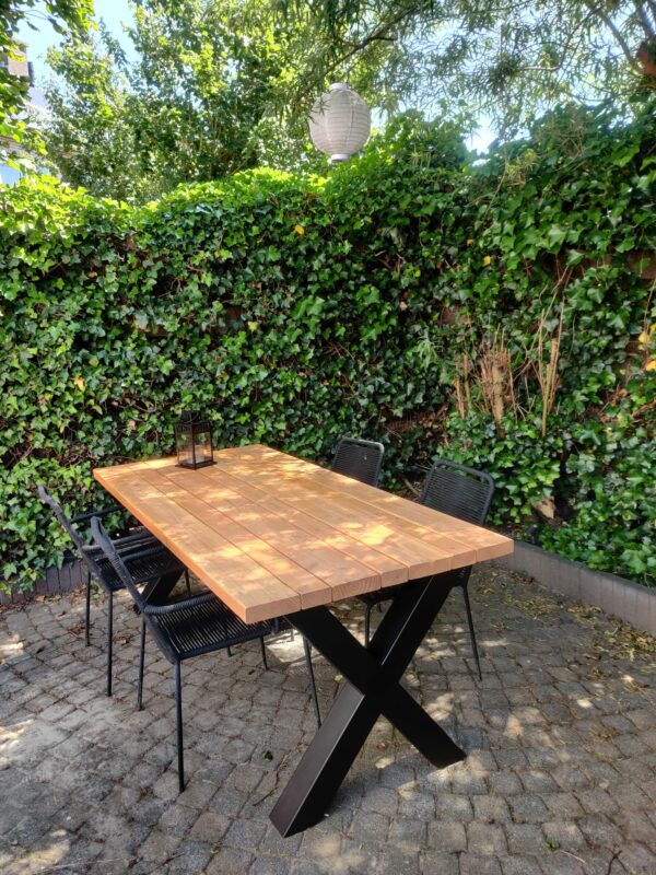 Tuintafel industrieel Douglas - Afbeelding 2