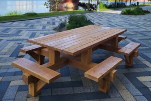 Picknicktafel voor 12 personen kopen bij Eikshout in Zwolle met tuinmeubel showroom Overijssel